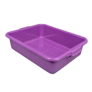 175-1511C80 Food Storage Drain Box - 20" x 15" x 5", Plastic, Purple