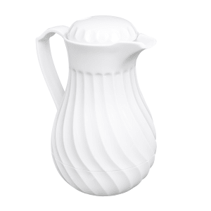 175-52160W 42 oz Beverage Server - 3 Color Tabs, Poly, White