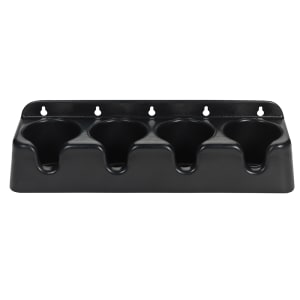 472-PCH4B Cup Holder Organizer w/ (4) Sections, Plastic, Black