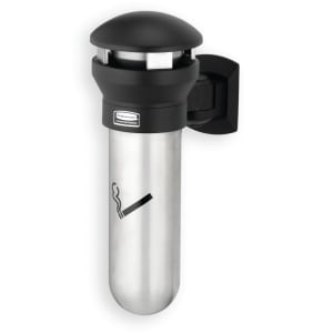 007-9W32 Mounted Cigarette Receptacle w/ (1200) Butt Capacity, Domed Top