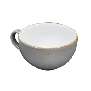 893-SPGSCB281 12 oz Stonecast Cappuccino Cup - Ceramic, Peppercorn Gray