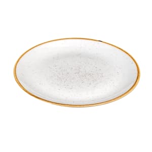 893-SWHSEV101 10 1/4" Round Stonecast Plate - Ceramic, Barley White