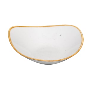 893-SWHSTRB91 21 oz Triangular Stonecast Bowl - Ceramic, Barley White