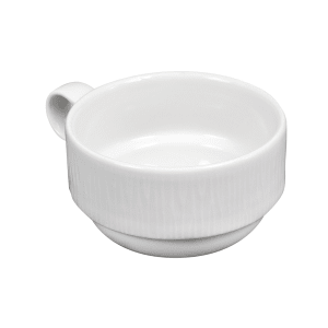893-WHBALC281 10 oz Bamboo Cup - Ceramic, White
