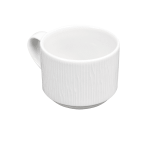 893-WHBALSC81 8 oz Bamboo Cup - Ceramic, White
