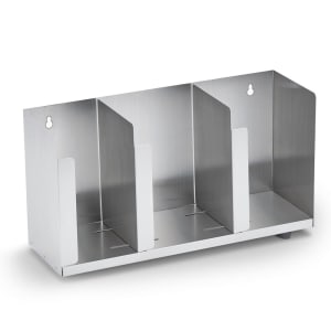 175-CTL3 3 Section Lid Organizer - 12 1/2" x 5" x 8", Stainless