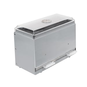 175-382528 Single Sided Straw Dispenser - 250 Capacity, Stainless Steel