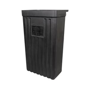 175-9728810 Refuse Bin for Standard Truck & Tubular Carts, Black