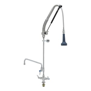 T&S B-0113-12-CRB8P 47&quot;H Deck Mount Pre Rinse Faucet - 1 7/100 GPM, Base with Nozzle