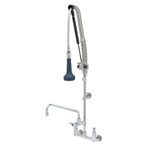 064-B013312CRB8TP 40 3/8" H Wall Mount Pre Rinse Faucet - 1 7/100 GPM, Base with Nozzle