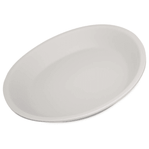 028-5310123 10" Oblong Melamine Dinner Plate, Cement