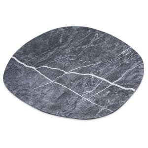 028-5310272 13" Oblong Ridge Platter - Melamine, Soapstone