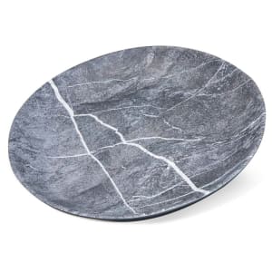 028-5310772 10 1/2" Free Form Melamine  Dinner Plate, Soapstone