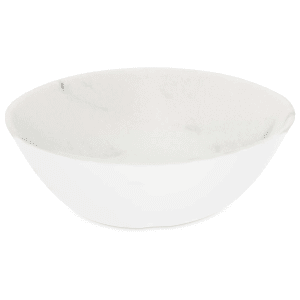 028-5310937 52 oz Round Melamine Bowl, White Marble