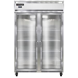160-2RNGD 52" Two Section Reach In Refrigerator, (2) Left/Right Hinge Glass Doors, 115v