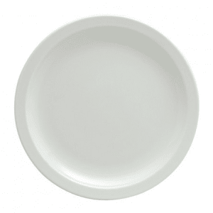 324-F8000000125 7 1/4" Round Buffalo Plate - Porcelain, Bright White