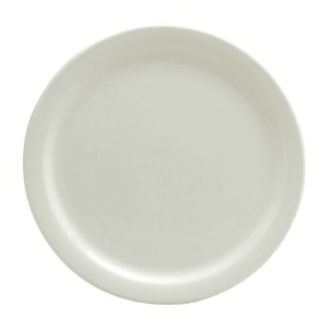 324-F9000000111 5 1/2" Round Buffalo Plate - Porcelain, Cream White