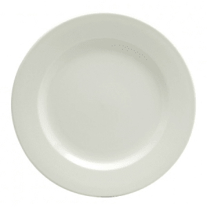 324-F9010000111 5 1/2" Round Buffalo Plate - Porcelain, Cream White