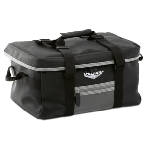 175-VDBM300 Catering Bag w/ Vinyl Liner - 17" x 13" x 9", Black