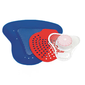203-URNSCRND Urinal Screen with Deodorant - Rubber, Red