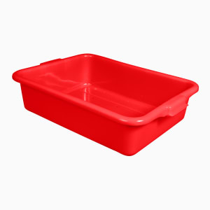 175-1511C02 Drain Box - Handles, 20x15x5", Red