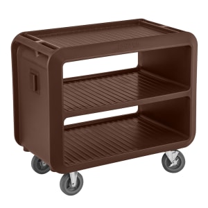 144-SC337131 41 1/2" Beverage Service Cart, 23 4/5"D x 37 1/10" H, Dark Brown