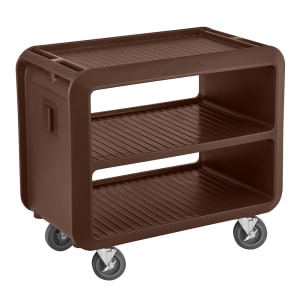 144-SC337S131 41 1/2" Beverage Service Cart, 23 4/5"D x 37 1/10" H, Dark Brown