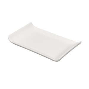 893-APRBART61 Rectangular Alchemy® Serving Tray - 6 3/4" x 3 7/8", China, White
