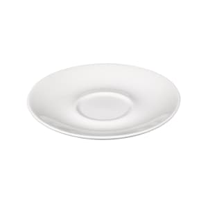 893-WHCSS1 6" Round Beverage Cappuccino Saucer - Ceramic, White