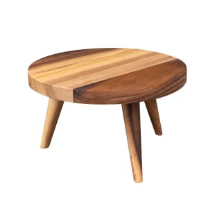 893-ZCAWLRST1 9 1/2" Round Buffet Riser - 5 3/4"H, Wood