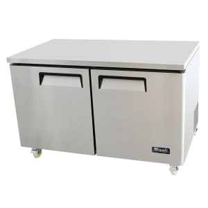 338-CU60RHC 60 1/5" W Undercounter Refrigerator w/ (2) Sections & (2) Doors, 115v