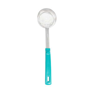 175-62175 6 oz Perforated Spoodle - Teal Poly Handle, Stainless