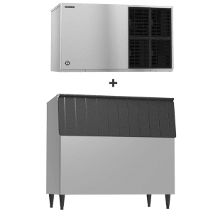 440-KM1601SAJB800 1513 lb Crescent Cube Ice Machine w/ Bin - 800 lb Storage, Air Cooled, 208-230v/1ph