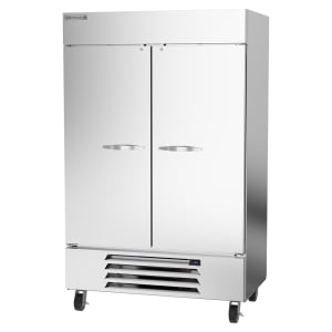 True T-49DT 54 Two Section Commercial Refrigerator Freezer - Solid Doors,  Bottom Compressor, 115v