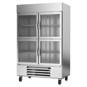 118-HBR49HC1HG 52" Two Section Reach In Refrigerator, (4) Left/Right Hinge Glass Doors, 115v