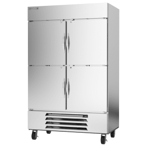 118-HBR49HC1HS 52" Two Section Reach In Refrigerator, (4) Left/Right Hinge Solid Doors, 115v