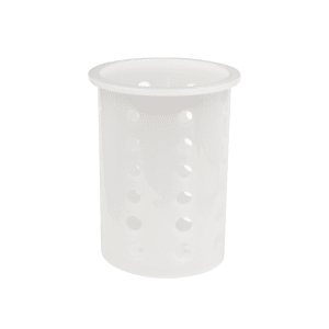 175-52643 Flatware Cylinder - 5 5/8" White Plastic