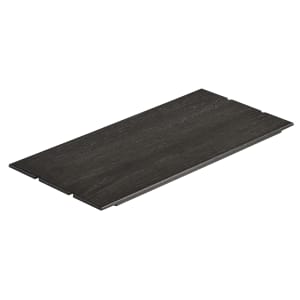 151-3826112487 Rectangular Display Shelf - 11" x 24", Oak, Dark Gray