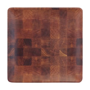 701-ECO66SQCK 6" Square Melamine Dessert Plate, Wood Pattern
