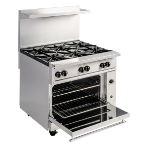 290-C36S6LP 36" 6 Burner Gas Range w/ Standard Oven, Liquid Propane