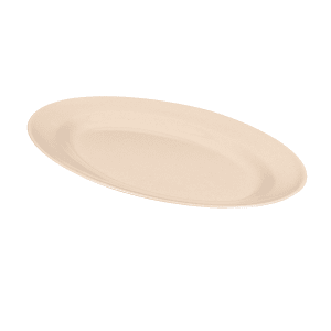 284-M4010S 16 1/4" x 12"  Oval Tahoe Platter - Melamine, Sandstone