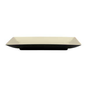 701-JW1382TES Rectangular Melamine Dinner Plate - 13" x 8", Ebony/Sand