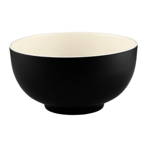 701-JW642TES 64 oz Round Melamine Bowl, Ebony/Sand