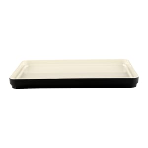 701-JWL11852TES Lid for Karma Bento Box - 11 1/4" x 8 3/4", Melamine, Ebony/Sand