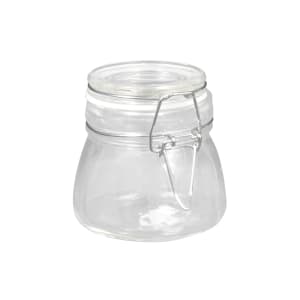 166-HMMJ5 5 oz Mini Mason Jar with Hinged Lid - Glass