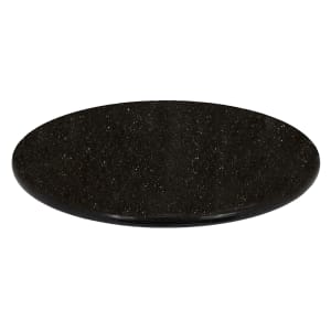 628-G20630RD 30" Round Granite Table Top - Indoor/Outdoor, Black Galaxy