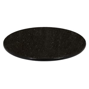 628-G20636RD 36" Round Granite Table Top - Indoor/Outdoor, Black Galaxy