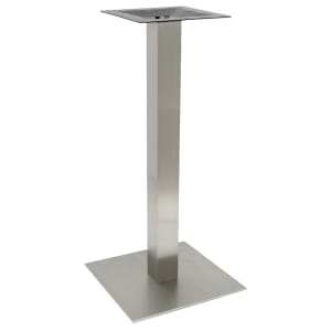 628-SS0523H 40 3/4" Square Base - Indoor/Outdoor, Sinlge Column, Stainless