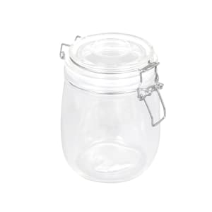 166-HMJ5 26 oz Mason Jar with Hinged Lid - Glass