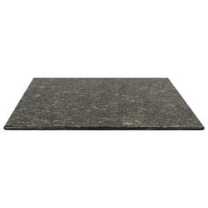 628-24X30G203 24" x 30" Rectangular Granite Table Top - Indoor/Outdoor, Uba Tuba